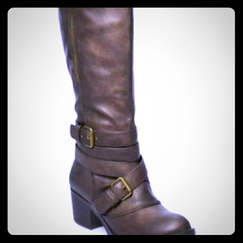 New Brown size 7.5  SO Quince woman's Knee high bo